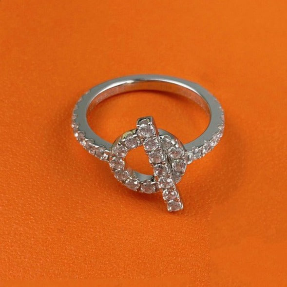 Aura ECHAPPEE RING SILVER DIAMOND