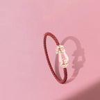 Aura FORCE 10 HALF DIAMOND PINK GOLD RED CORDERI LARGE AND MEDIUM MODEL