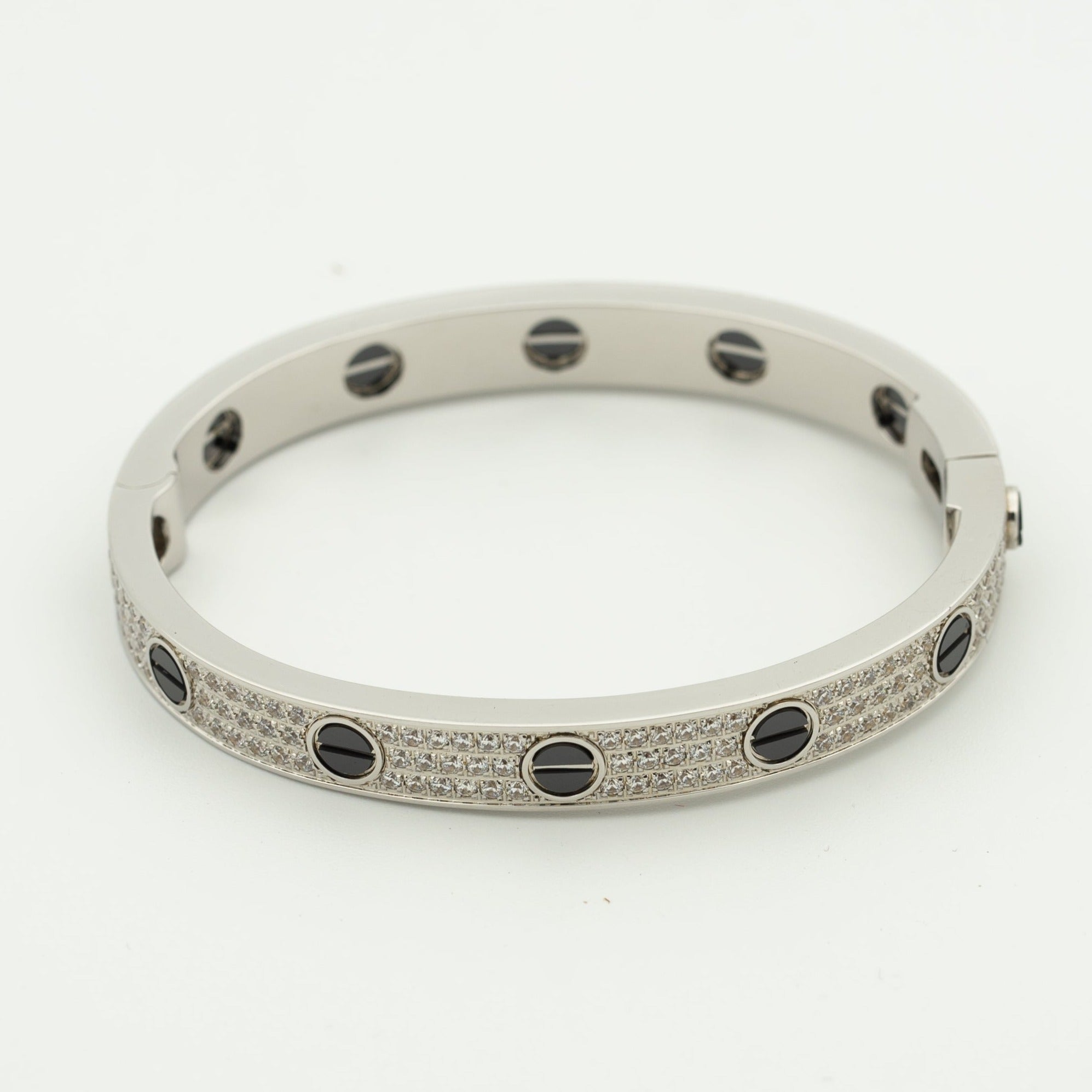 Aura LOVE BRACELET 6.1MM DIAMOND-PAVED CERAMIC