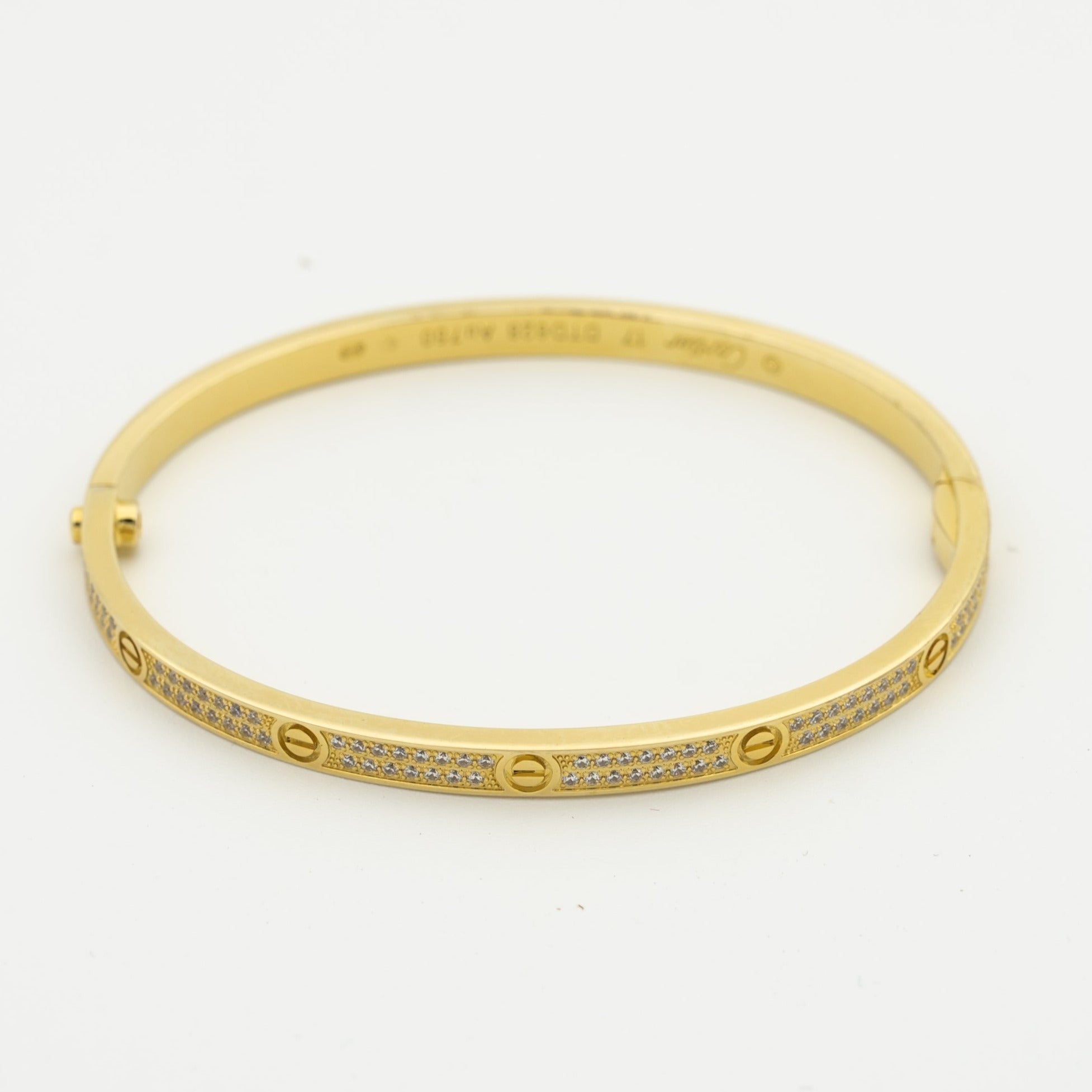 Aura LOVE BRACELET 3.65MM DIAMOND-PAVED