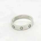 Aura LOVE RING 4MM 1 DIAMANT SILBER