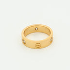 Aura LOVE RING 5.5MM 3 DIAMONDS PINK GOLD