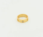 Aura LOVE RING 5.5MM 3 DIAMONDS GOLD