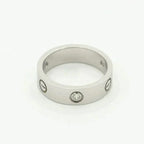 Aura LOVE RING 5.5MM 3 DIAMANTEN SILBER