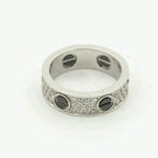 Aura LOVE RING 5.5MM DIAMONDS PAVED CERAMIC