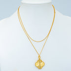 Aura CLOVER 25MM PEDANT NECKLACE GOLD