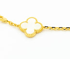 Aura CLOVER BRACELET 5 MOTIFS ONYX MOP