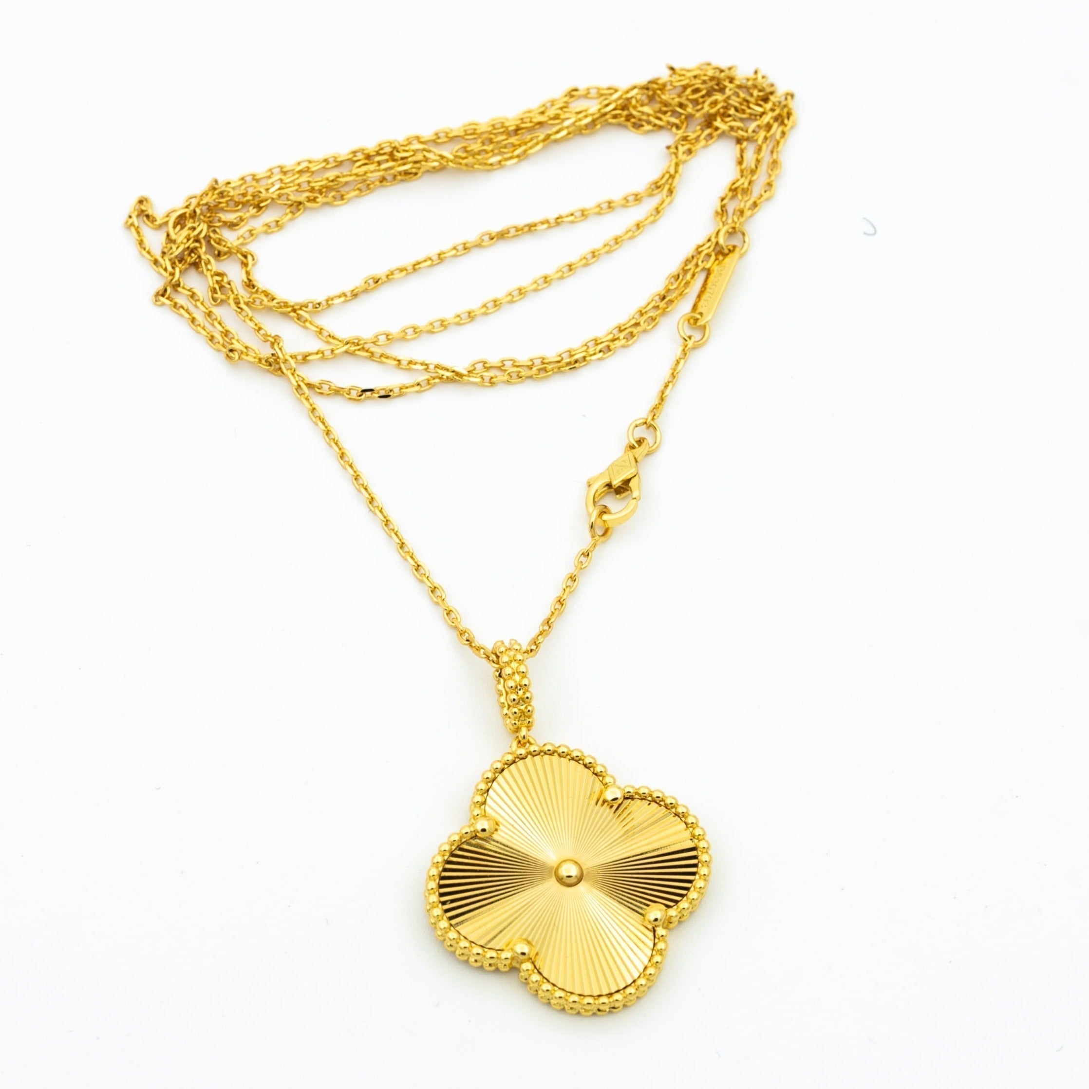 Aura CLOVER 25MM ANHÄNGER-HALSKETTE GOLD