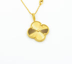 Aura CLOVER 25MM PEDANT NECKLACE GOLD
