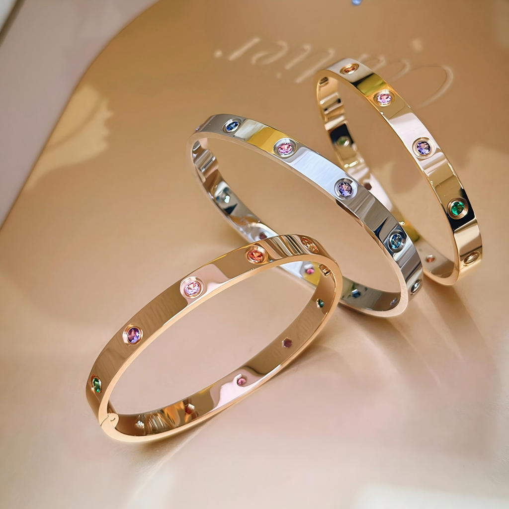 [Aura ] 2026 RAINBOW LOVE BRACELET 6.1MM  10 DIAMONDS