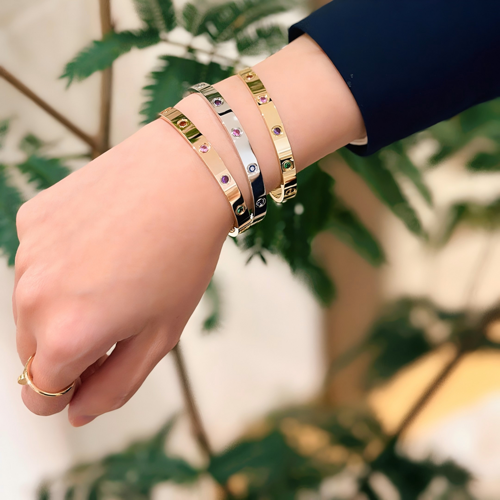 [Aura ] 2026 RAINBOW LOVE BRACELET 6.1MM  10 DIAMONDS