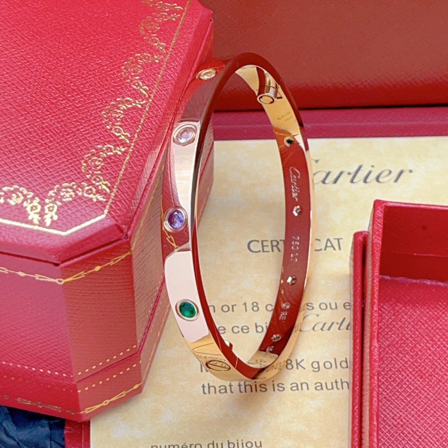 [Aura ] 2026 RAINBOW LOVE BRACELET 6.1MM  10 DIAMONDS