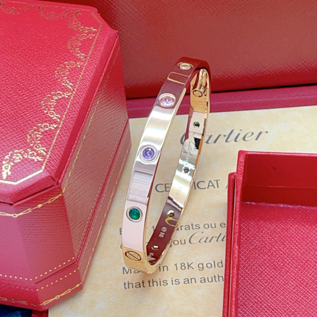 [Aura ] 2026 RAINBOW LOVE BRACELET 6.1MM  10 DIAMONDS