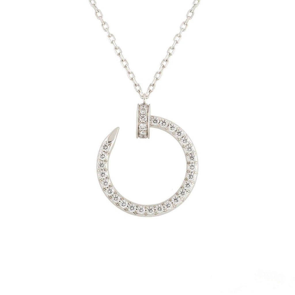 Aura JUSTE NECKLACE SILVER DIAMONDS