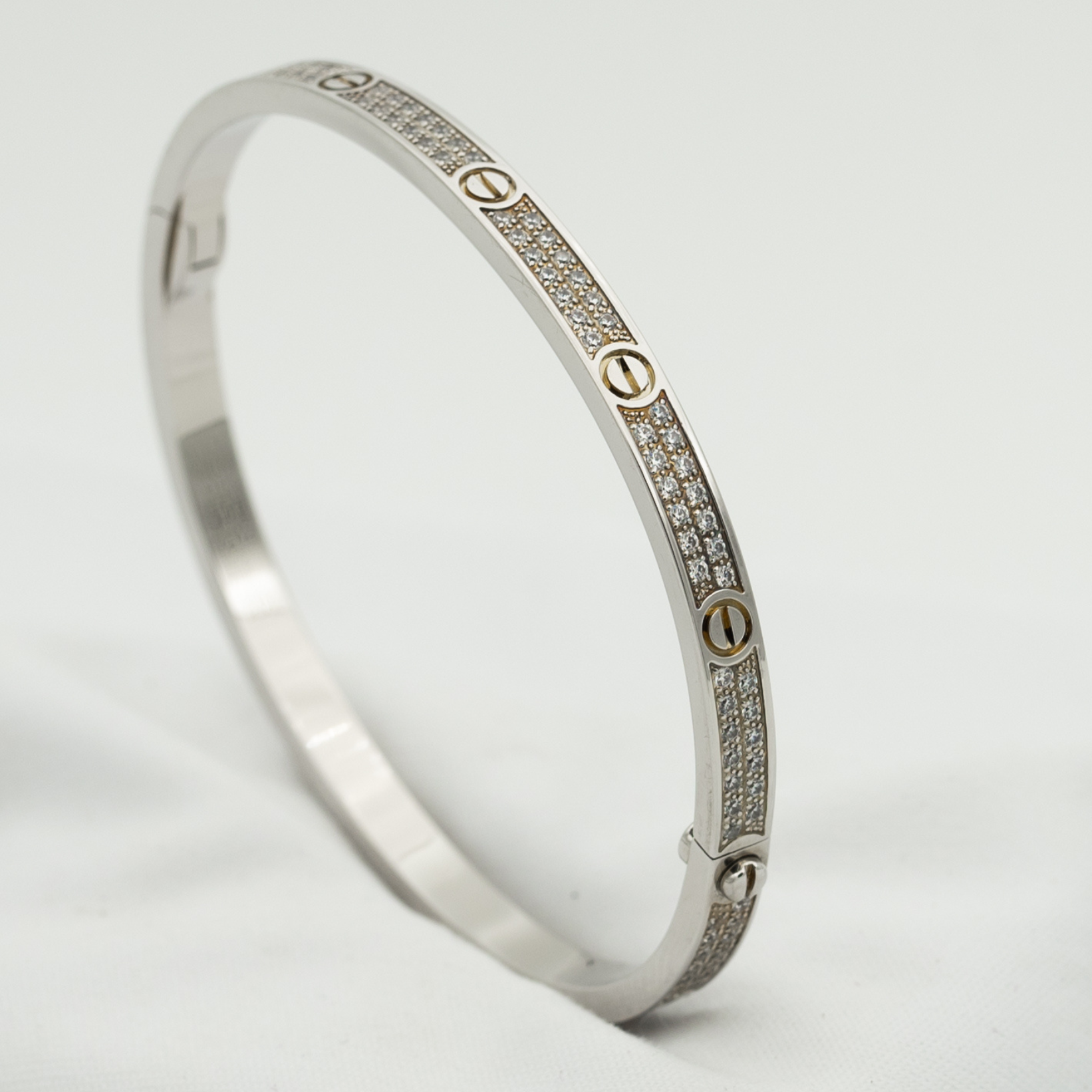 Aura LOVE BRACELET 3.65MM DIAMOND-PAVED