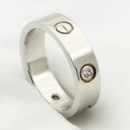 Aura LOVE RING 5.5MM 3 DIAMANTEN SILBER