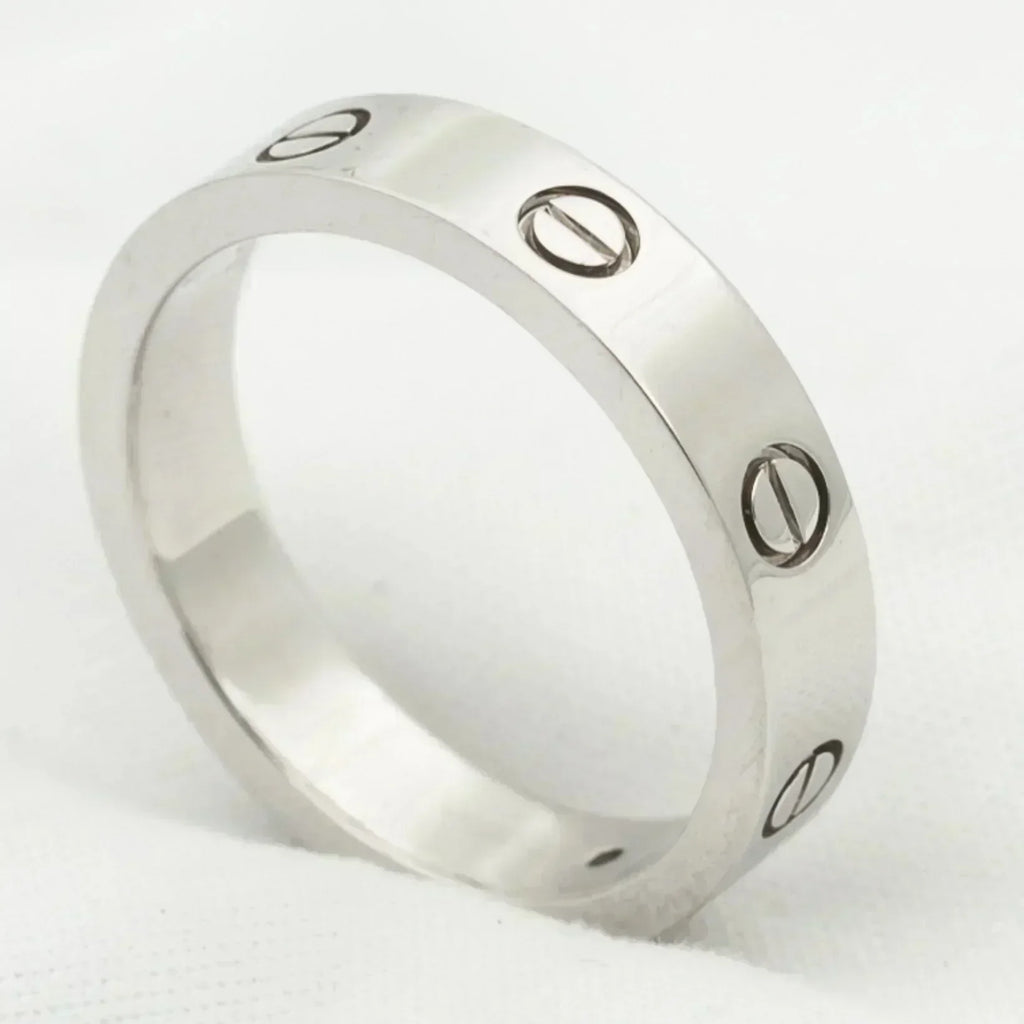 Aura LOVE RING 4MM 1 DIAMANT SILBER