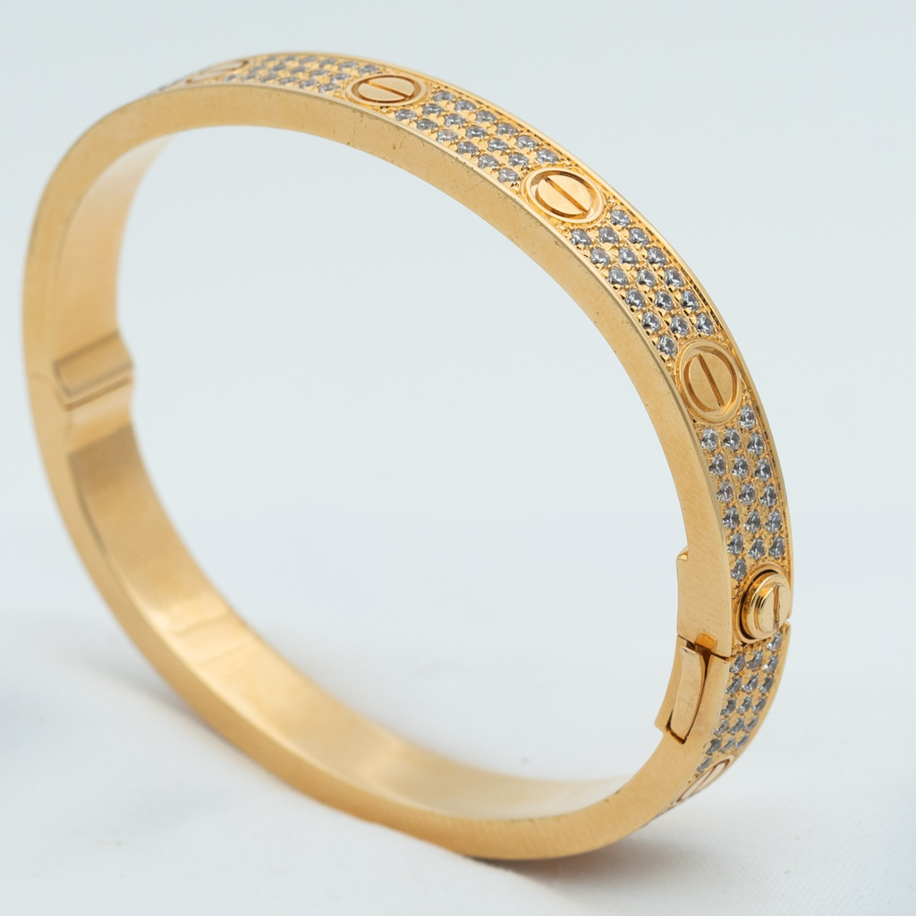 Aura LOVE BRACELET 6.1MM DIAMOND-PAVED