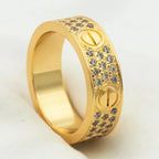 Aura LOVE RING 5.5MM DIAMONDS PAVED