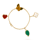 Aura LUCKY SPRING 5 MOTIF GOLD BRACELET
