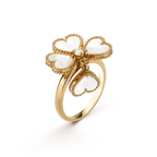 Aura SWEET CLOVER WHITE MOP RING