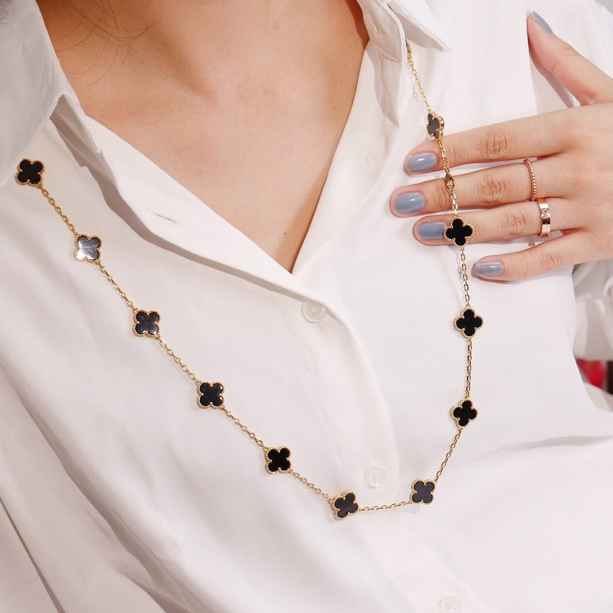 Aura CLOVER 20 MOTIFS ONYX ROSE GOLD