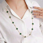 Aura CLOVER 20 MOTIFS MALACHITE GOLD