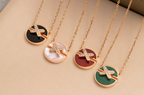 Aura JEUX DE PINK GOLD DIAMOND NECKLACE