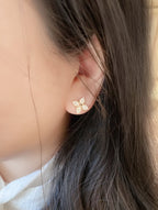 Aura STAR BLOSSOM OHRSTECKER ROSÉGOLD DIAMANTEN