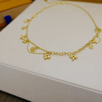 Aura BLOOMING SUPPLE NECKLACE BRASS