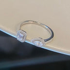 [Aura ] MY TWIN TOI & MOI SILVER DIAMOND RING