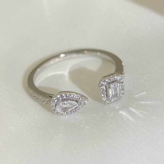 [Aura ] MY TWIN TOI & MOI SILBER DIAMANT RING