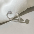 [Aura ] MY TWIN TOI & MOI SILVER DIAMOND RING