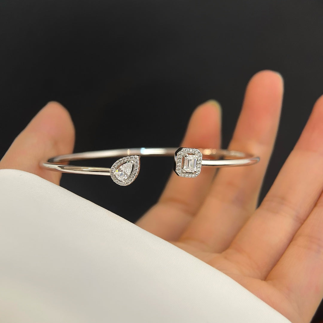 [Aura ] JONC FLEX MY TWIN TOI & MOI SILBER DIAMANT ARMREIF