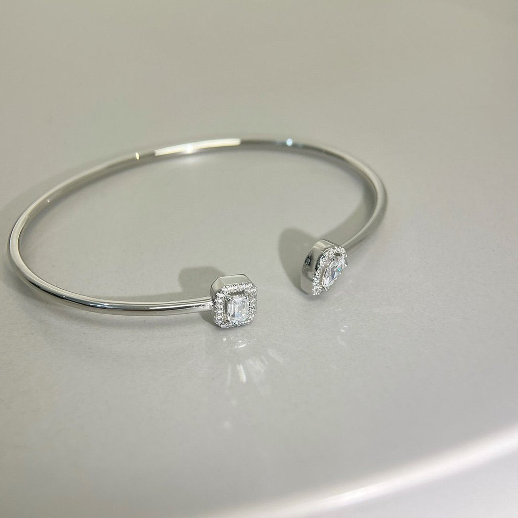 [Aura ] JONC FLEX MY TWIN TOI & MOI SILBER DIAMANT ARMREIF