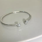 [Aura ] JONC FLEX MY TWIN TOI & MOI SILBER DIAMANT ARMREIF