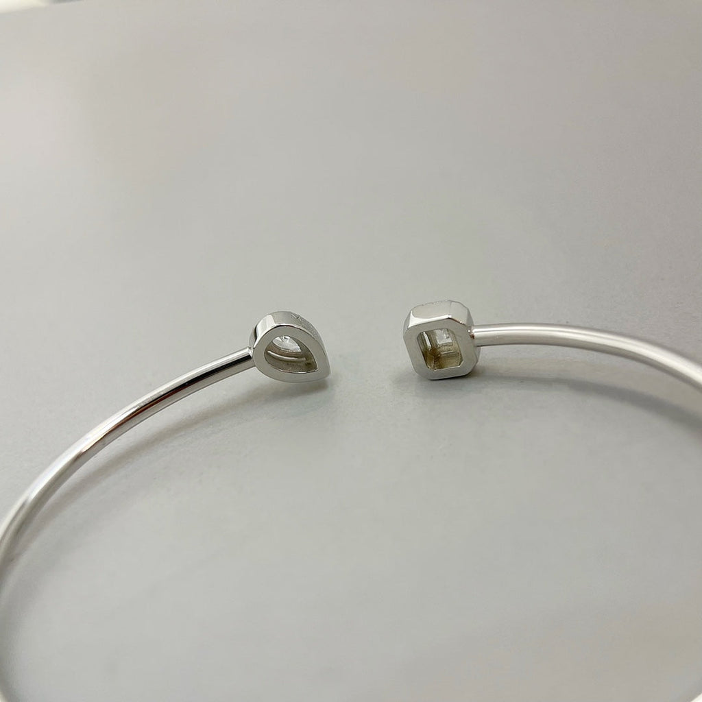 [Aura ] JONC FLEX MY TWIN TOI & MOI SILBER DIAMANT ARMREIF