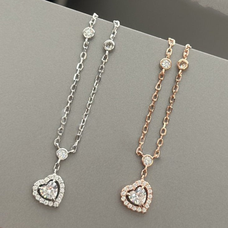 [Aura ] JOY HEART DIAMOND NECKLACE