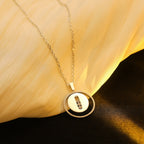 [Aura ]  MOVE MM SILVER DIAMOND NECKLACE