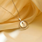 [Aura ]  MOVE MM SILVER DIAMOND NECKLACE