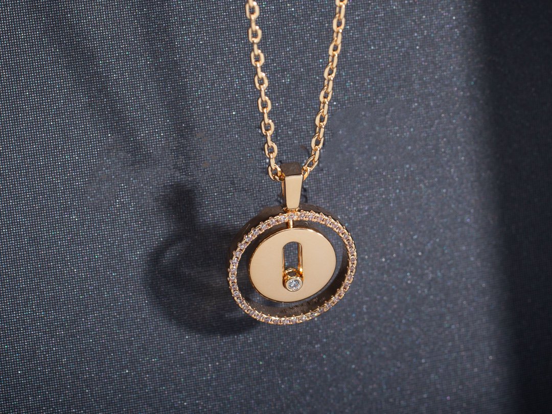 [Aura ]  MOVE PM NECKLACE PINK GOLD DIAMOND