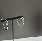 [Aura ] CREOLES MOVE UNO PM DIAMOND EARRINGS