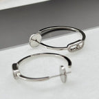 [Aura ] CREOLES MOVE UNO PM DIAMOND EARRINGS