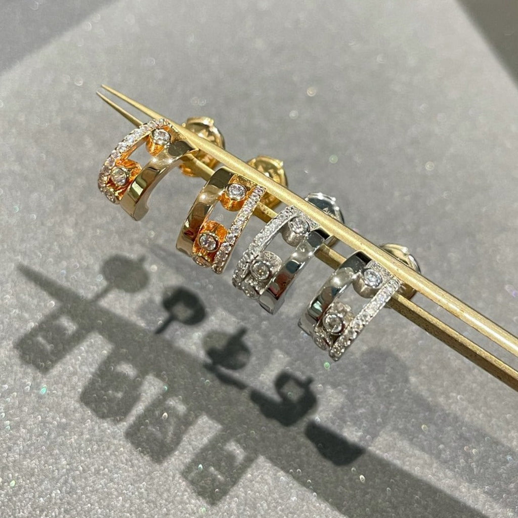 [Aura ] BEWEGE ROMANE OHRRINGE DIAMANT