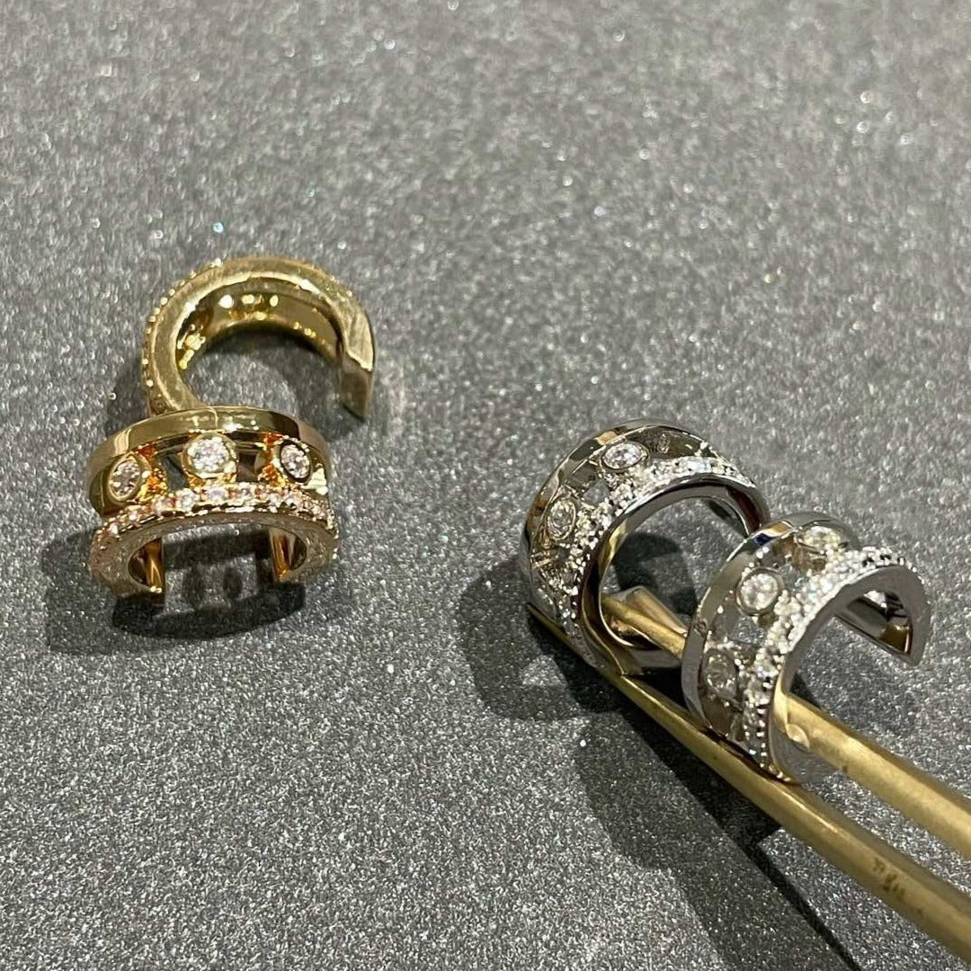 [Aura ] BEWEGE ROMANE OHRRINGE DIAMANT