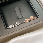 [Aura ] CREOLES MOVE UNO MINI 1 DIAMOND EARRINGS