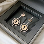 [Aura ]  MOVE ARROW OHRSTECKER AUS ROSÉGOLD MIT DIAMANTEN