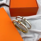 Aura CLASSIC HM CLIC WHITE 8MM ENAMEL BRACELET
