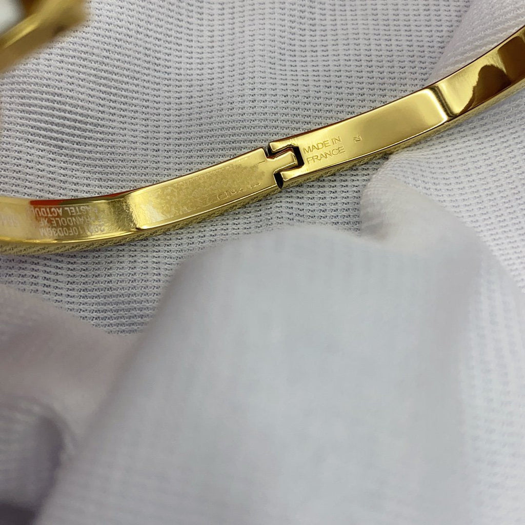 Aura CLASSIC HM CLIC WHITE 8MM ENAMEL BRACELET