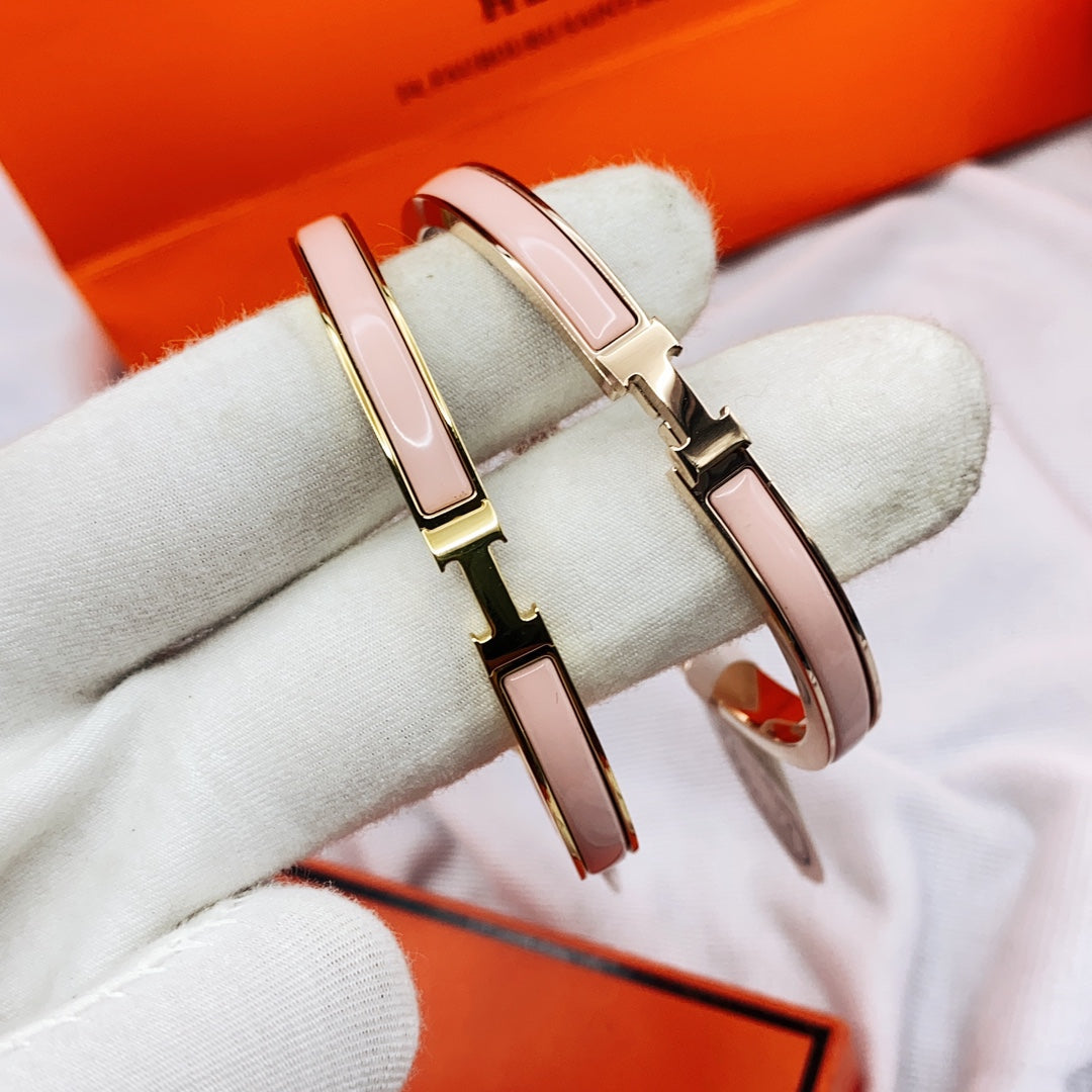 Aura CLASSIC HM CLIC ROSA 8MM EMAILLIERTES ARMBAND